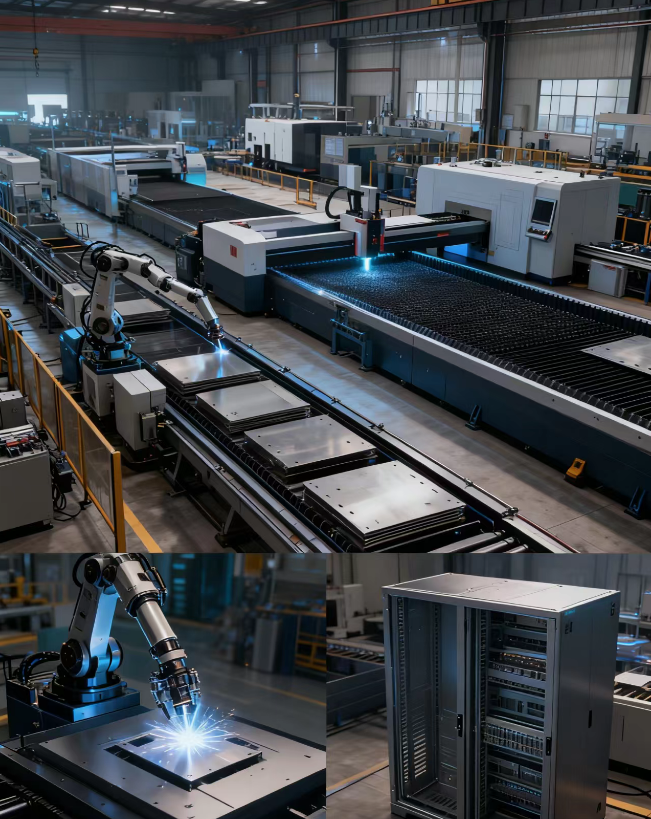 企业动态类:《中山铭偌新增 2 条钣金生产线!批量机柜交付周期缩短至 7 天》